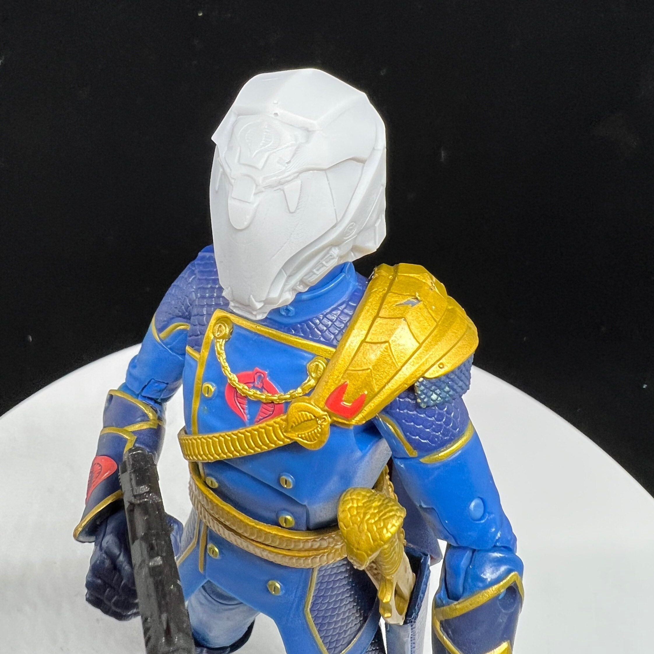Figura de acción Snake Cobra Commander inspirada en GI Joe Classified 6" personalizada hea - Imagen 14 de 14