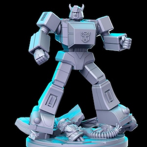 Disguised Robots Miniature: Yellow Music Guy, Tabletop RPG DnD Mini