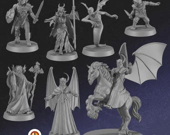 DnD Cartoon Show Miniatures Villains Venger Unpainted 28mm or 32mm Dungeons and Dragons