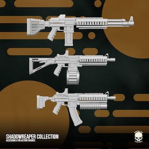 Shadow Reaper 1/12 Scale Rifle Set: Action Figure Accessory