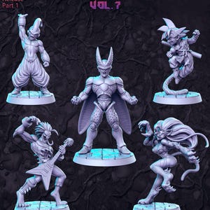 Anime-serie DnD Miniatures Set: Fantasy RPG-figuren op tafel