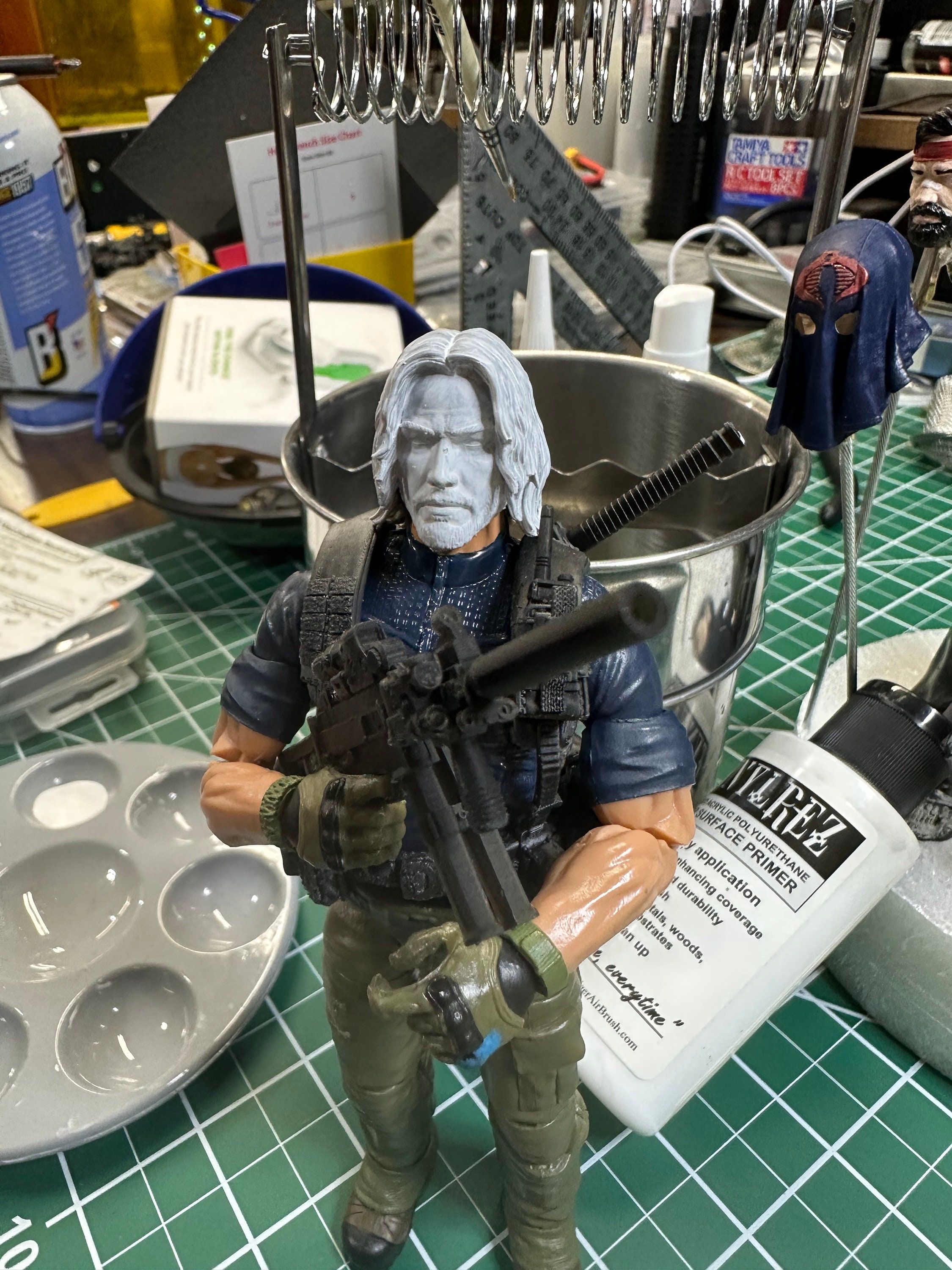 1/24 Scale Resin Figure Model Kit Fast Chase John Wick Hobby