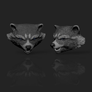 Rocket Raccoon Head: 1/12 Scale Resin Figure