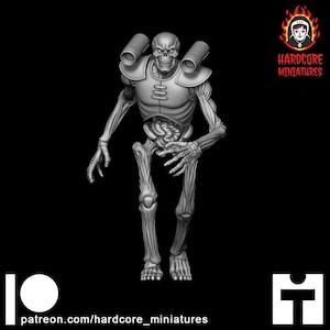 Hell Skeleton Walking 32mm dnd miniature video game The REVENANT