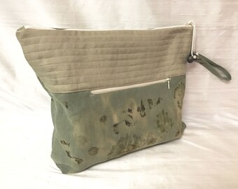 Pochette pour ordinateur, sac de projet, ecoprint