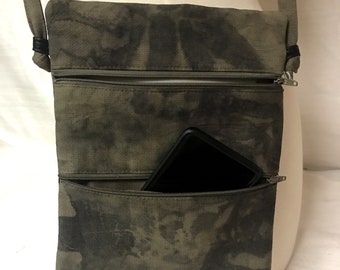 Étui pour téléphone, sac à bandoulière, sac de promenade, ecoprint