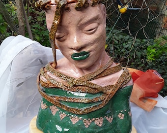 Bindung, Kopf Skulptur Figur