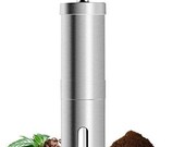 Coffee Grinder Handheld Manual Metal Conical Burr (Stainless Steel) Coffee Camping Barista Coffee Lover Gift Him Her by Chideno