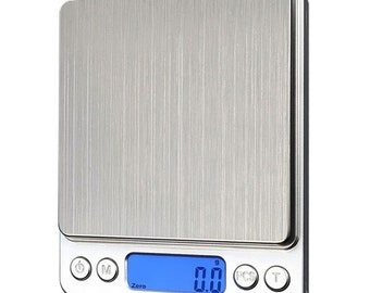 3000g/0.1g Digital Scale - Kitchen Scale - Jewelry Scale - Coffee Scale - Postal Scale - Shipping Scale - Stainless Steel - Chideno