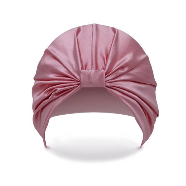 Chideno Pure Mulberry Silk Sleep Cap Women's Silk Sleep Turban Hair Wrap - Sleeping Headband - Sleep Hair Bonnet - Hair Care - Gift for Her