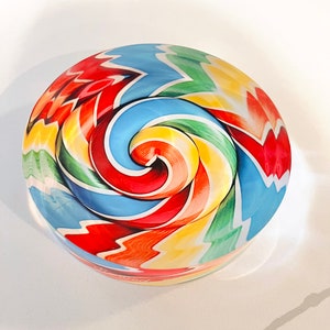 Acrylic Bowl Candy Dish Bowl- Lollipop Swirl