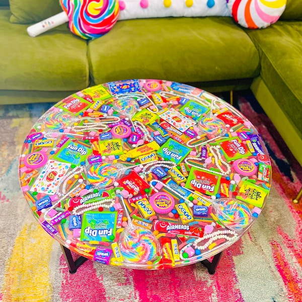 The Original Round Candy Coffee Table (Copyrighted)