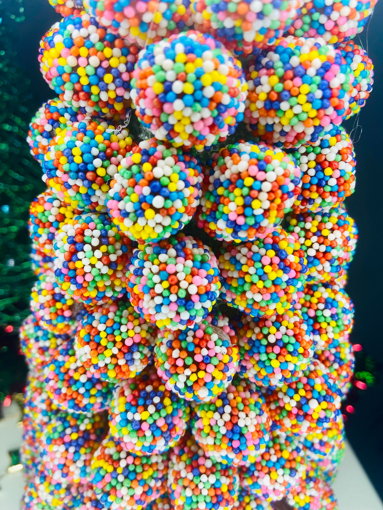 Rainbow Colorful Sprinkle Candy Gumdrop Christmas Miniature Etsy