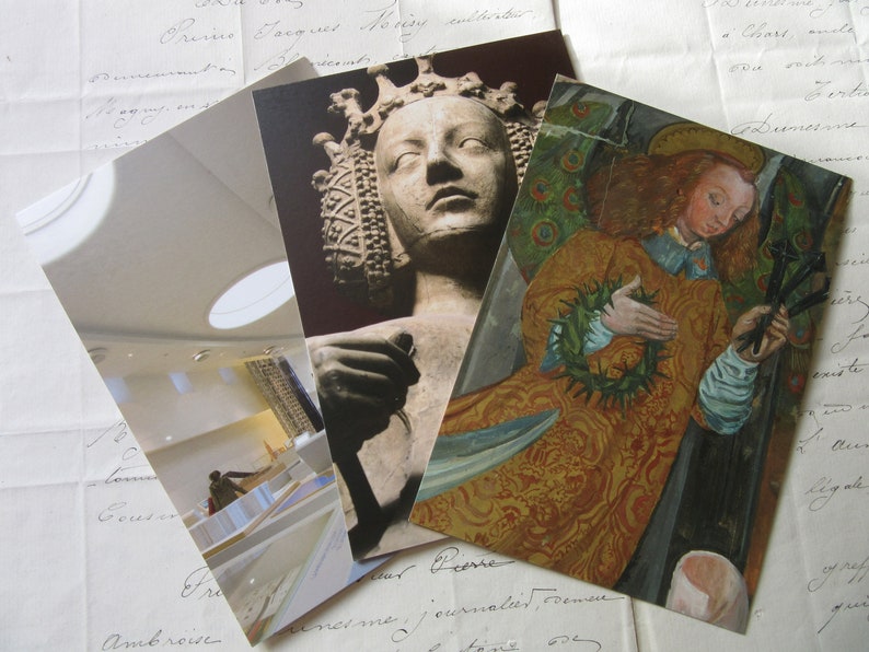 Set of French Postcards from the Paris Cite MuseumSet of 3 for framing or creative usePurchased in Paris