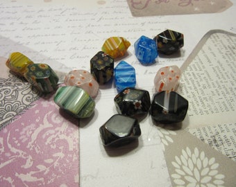 French Vintage  Lot -  Paris Market Find-  Beautiful Glass Bead Lot with Color Variety - Jewelry Supply DIY Create!