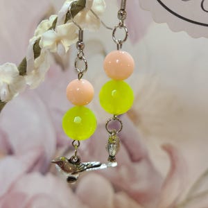 Handmade Dangle Earrings - Pretty Colors - Nicely packaged too (Q/BLACK POUCH)
