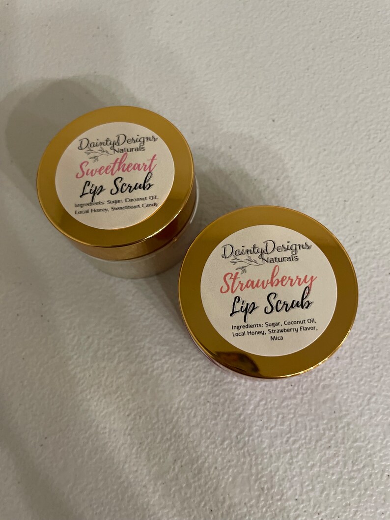 Lip and Body Scrub Valentines Day Candy Scrub Strawberry Scrub Edible