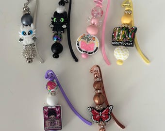 Handmade Beaded Bookmark - Silicone Bead Booktok Style