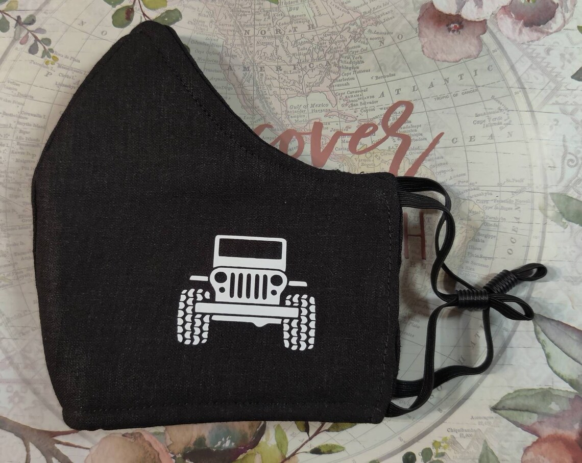 Jeep Design Mask jeep mask jeep face mask Washable Etsy