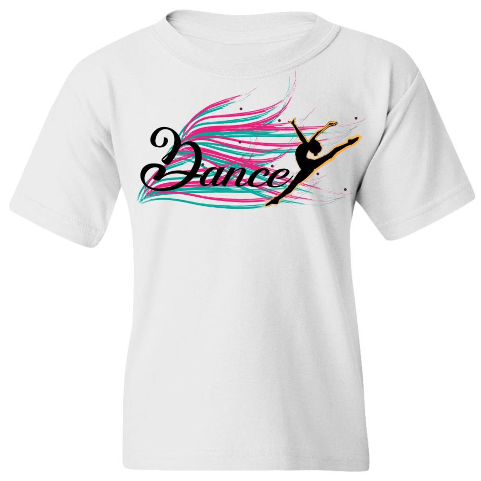 Youth Tee dancer Silhouette Dance Tshirt, Dance Appeal, Dance Gift