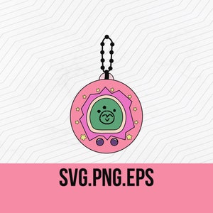 Turning red Tamagotchi  SVG, PNG, and EPS