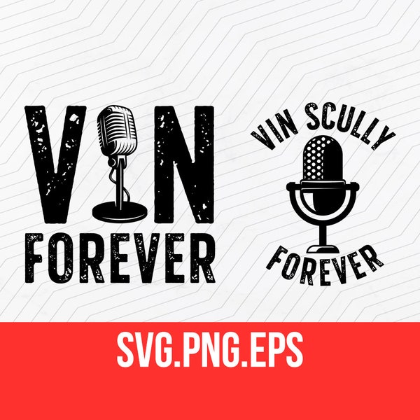 Vin Scully Mic SVG, PNG, and EPS