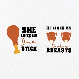 Couples Thanksgiving  2024 SVG, Funny Matching png, Thanksgiving Puns, Best Friends, Friendsgiving Group, Cousin, His and Hers Gifts