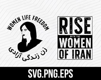 Women life freedom SVG, PNG, and EPS