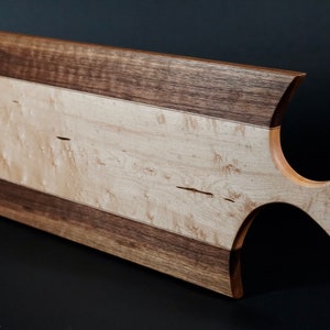 Walnut and birds eye maple serving/charcuterie board