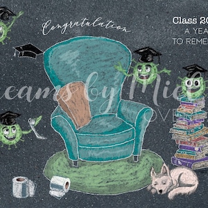 オーバーレイ卒業式 2020 歩道チョークアート