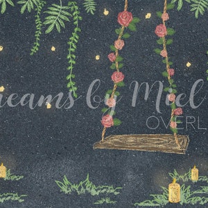 Overlay Swing Mila Sidewalk Chalk Art