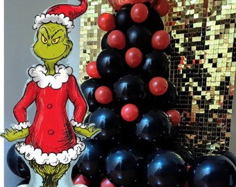 Palloncino gonfiabile Airloonz Christmas Grinch, Grinch a grandezza naturale, Dr. Seuss, alto 59"