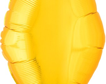 Palloncino in foil a forma di lampadina natalizia dorata da 22".