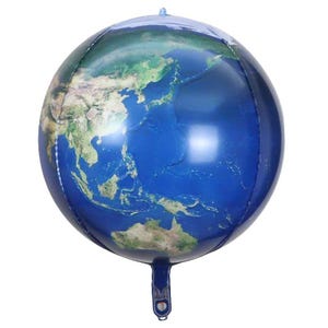 16" Earth Balloon Orb for Science Classroom , map of the world, Party Decoration