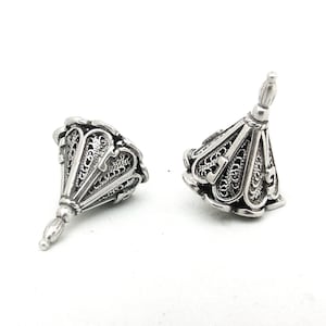 Silver Handmade Dreidel, Filigree Art Dreidel, Children Game, Jewish Gift, Judaica, Sterling Silver 925, Handmade In Israel Art, Model102