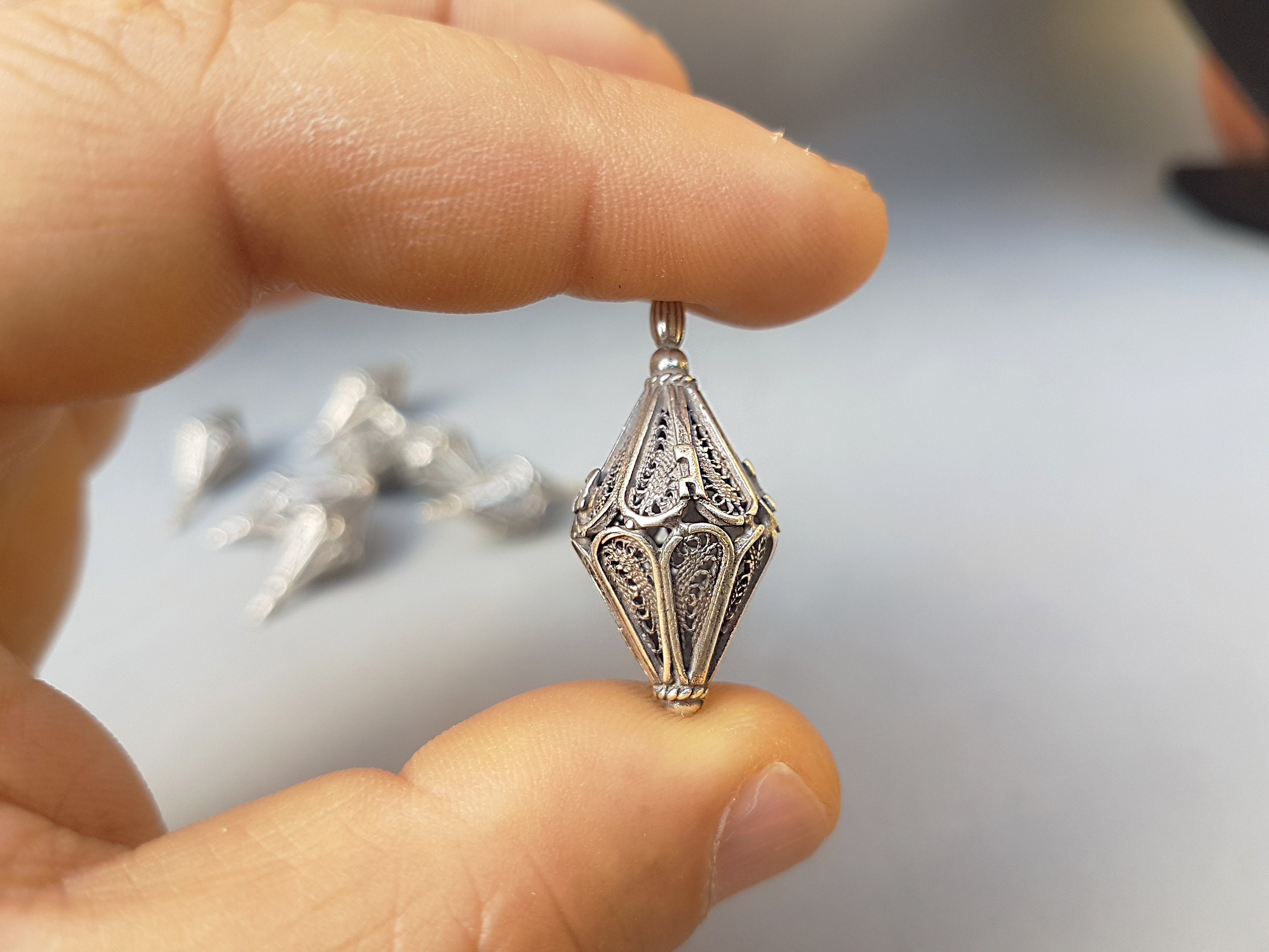 小さなハヌカ ドレイドル、フィリグリー アート ドレイドル、子供用