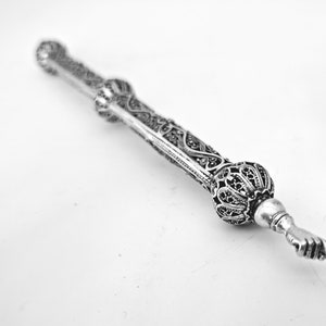 Yad Torah Pointer, Bar Mitzvah gift, Judaica Gift, Yemenite Filigree Art, Sterling Silver, Handmade In Israel, Model 121
