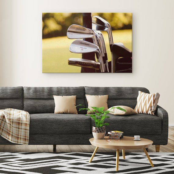 Pga Canvas Golf Canvas Wall Art Wall Decor Sports Art Etsy