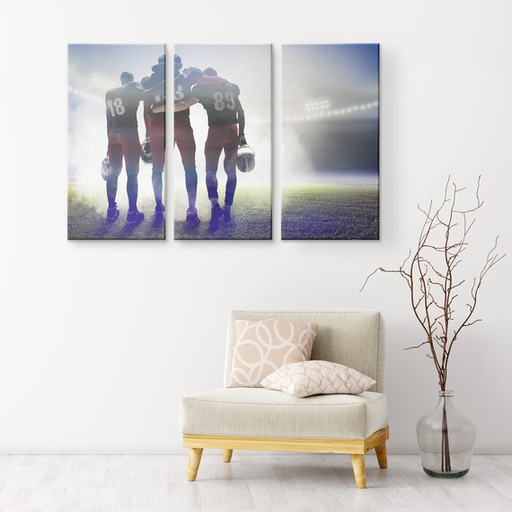 American Football Arts Nfl Canvas Wall Decor Wall Art Etsy