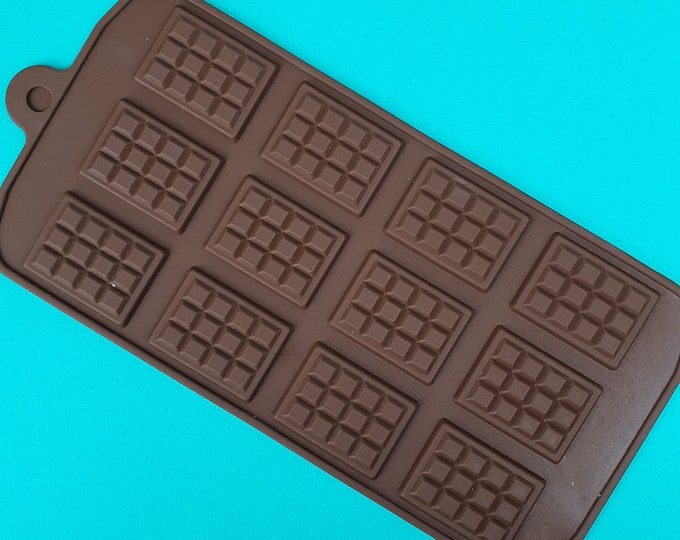Mini Chocolate Bar Mold Food Safe Silicone Chocolate Etsy
