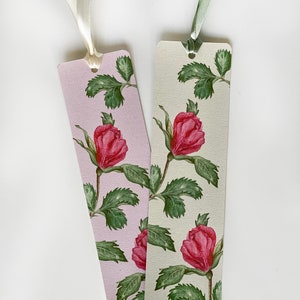 ROSE BUD BOOKMARKS. Handmade, 100% eco-friendly and luxury stationery.