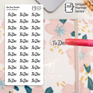 para fazer adesivos de planejador | Limpar etiquetas de diário de texto de lembrete de tarefas