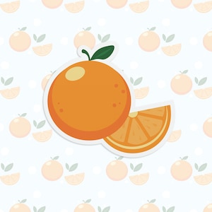 Orange Fruit Sticker