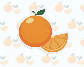 Orange Fruit Sticker