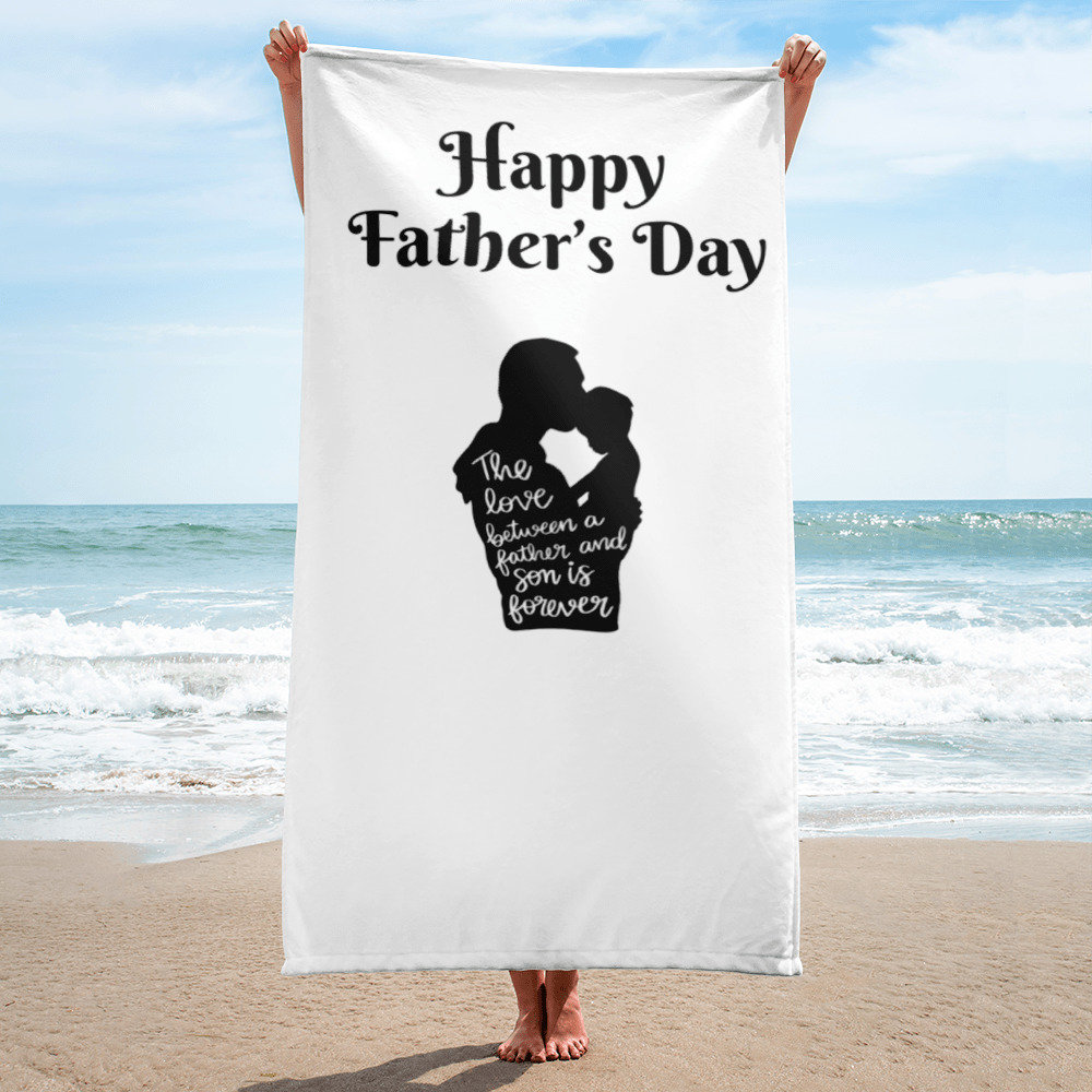 Fathers Day Beach Towel Gifts for Dad Towels Etsy