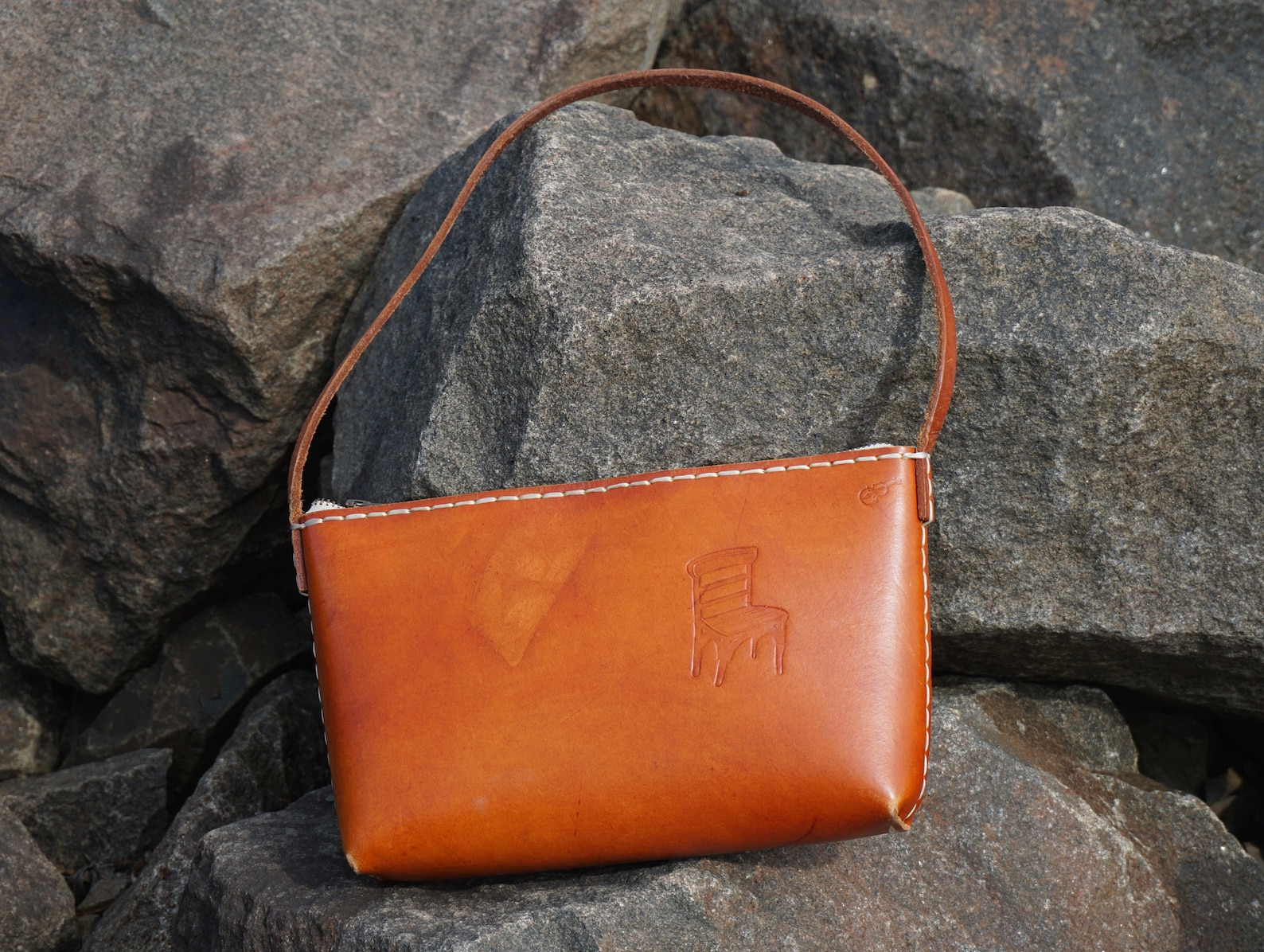 Handcraft Leather Bag, Handmade Shoulder Bag, Minimalist Hand Stitched Bag, Weekend Bag, Gift