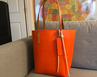 Handcraft leather bag, handmade shoulder bag, minimalist hand stitched bag, weekend bag, gift bag, book bag…Bresson by otCbag.