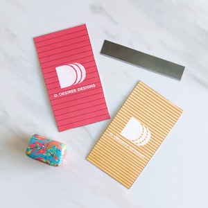 Polymer Clay Cane Slicing Guides Laminated | 1/8” Slicing Guide and 1/4” Slicing Guide Included | Polymer Clay Tools