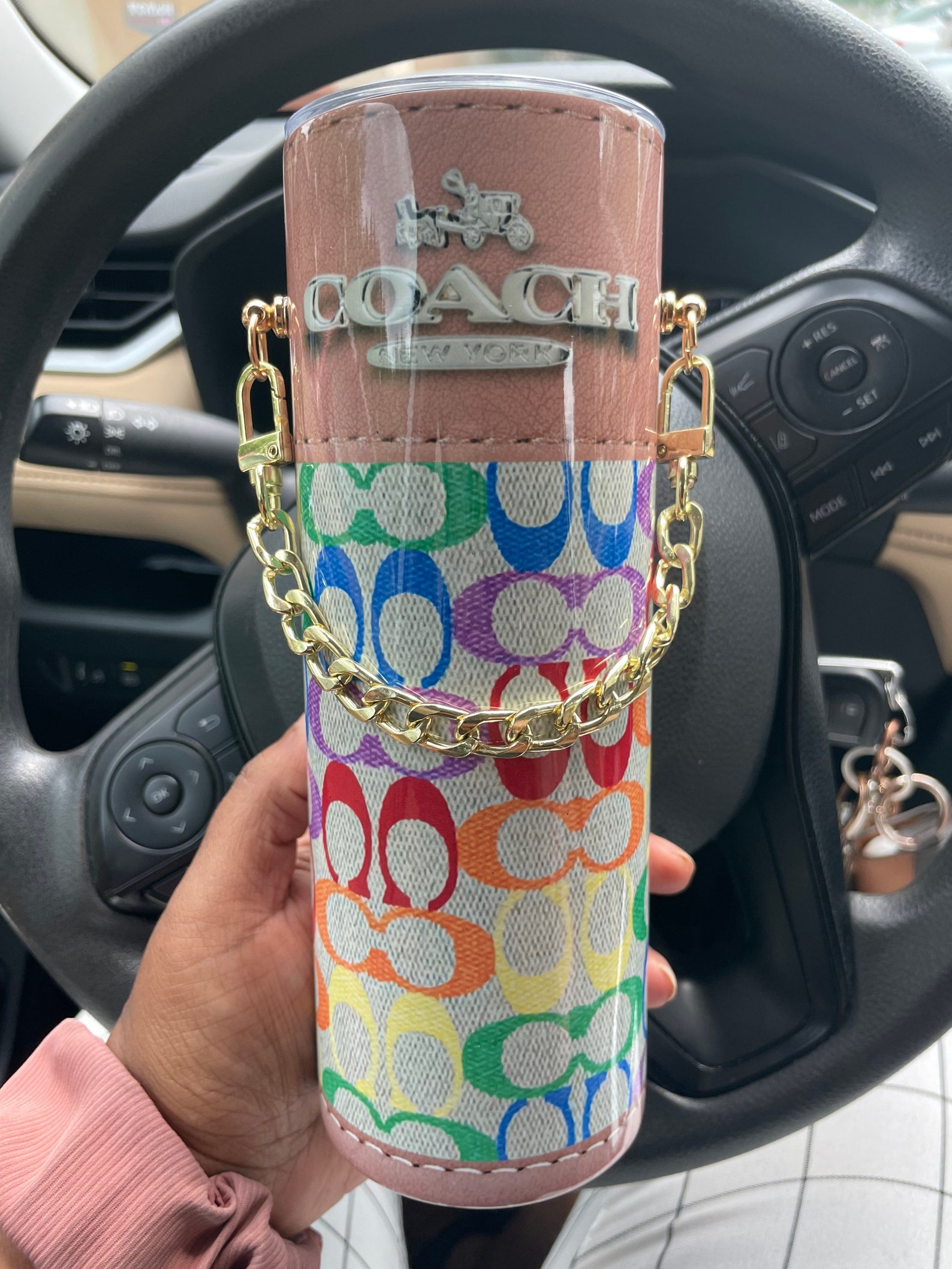 Luxury Designer Chain Bag Tumbler Coach Chain Bag Etsy