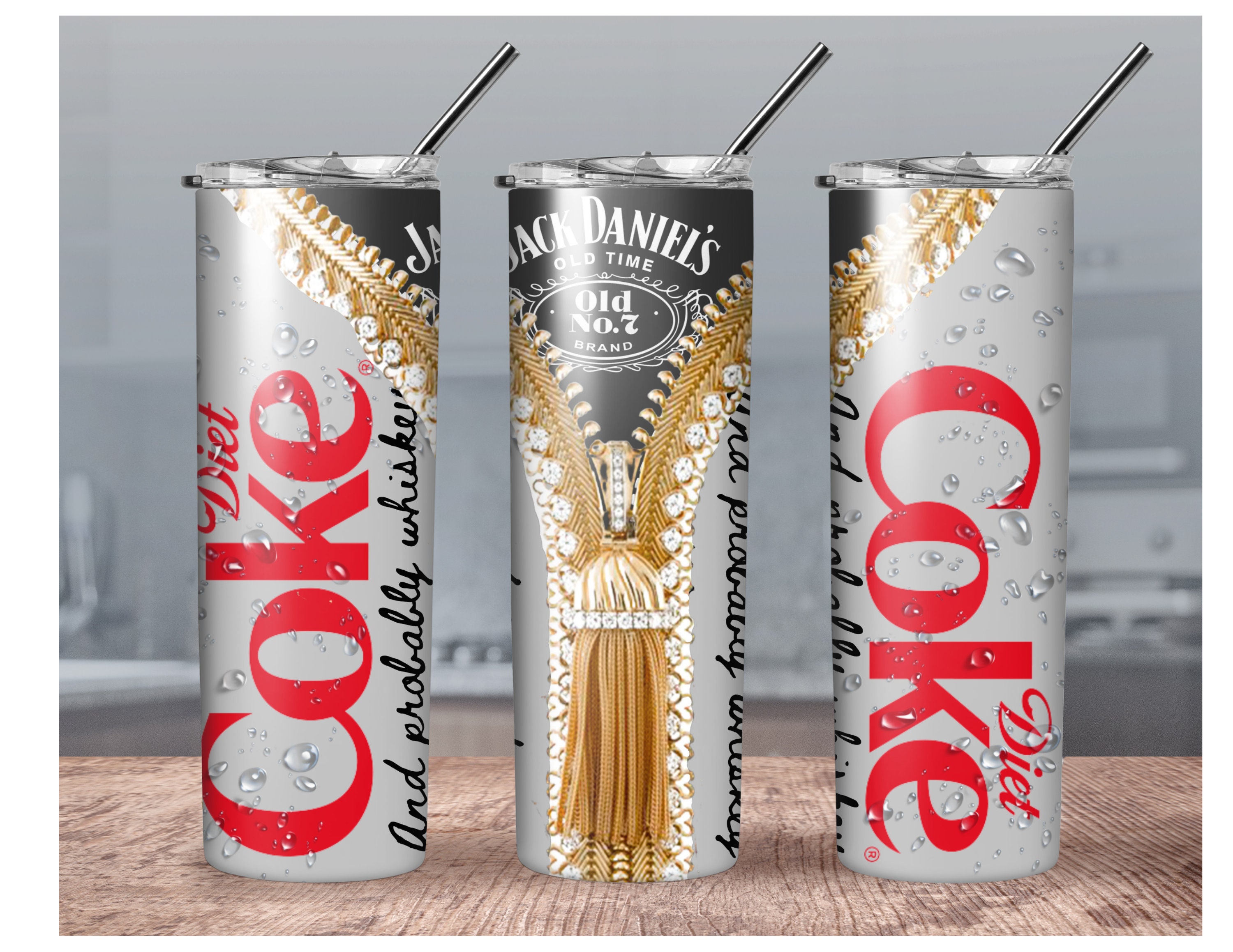 Diet Coke Coca Cola Jack Daniels Whiskey Tumbler Design. 20 Etsy
